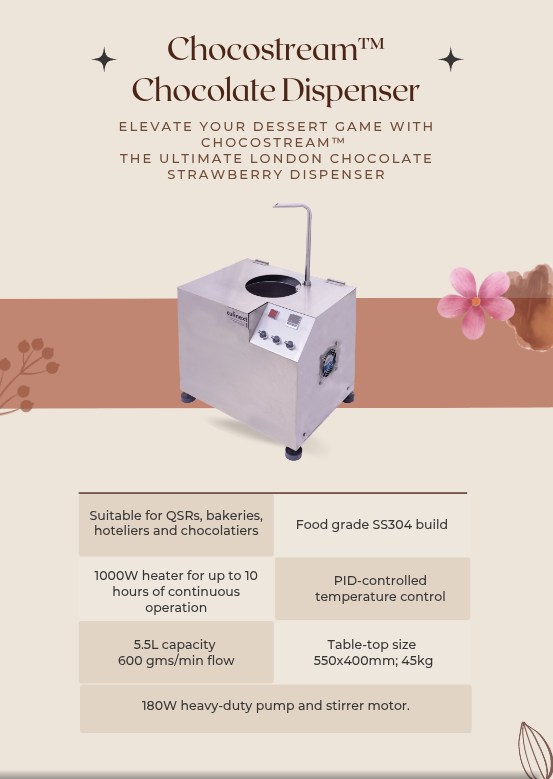 Chocostream™ chocolate dispenser machine by Culinext