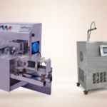 Culinext wheel tempering machine beside a continuous tempering machine