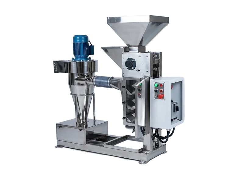 Culinext cocoa bean cracker and winnower machine with adjustable suction